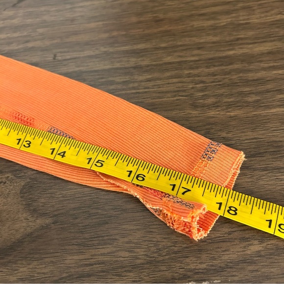 UO OUT FROM UNDER Orange Long Sleeve Crop Top XS - Picture 11 of 11